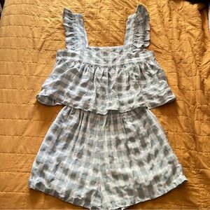 Springy Gingham Matching Set Womens Medium
